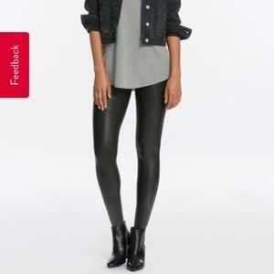 black leather pants womens plus size